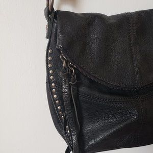 Sak leather foldover crossbody